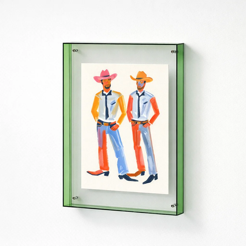 Acrylic Green Picture frame
