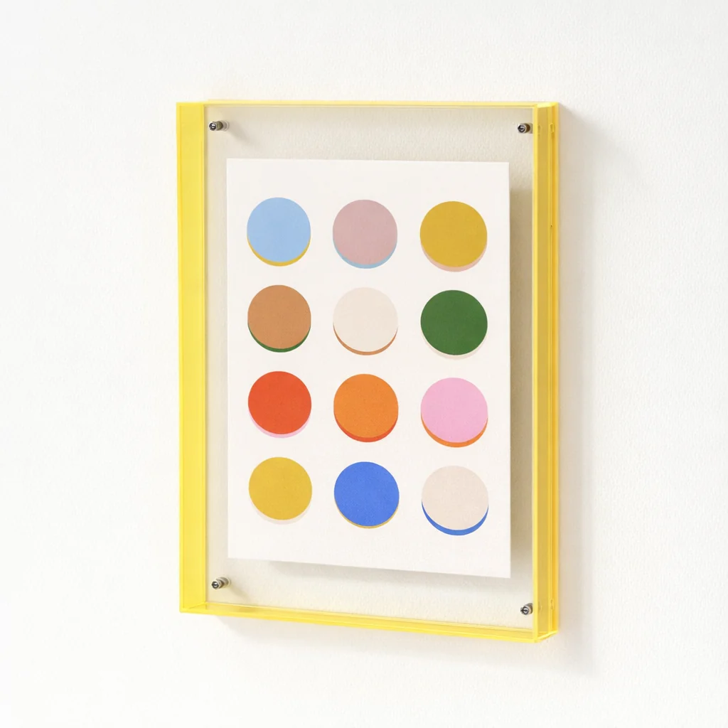 Acrylic Neon Yellow Picture frame