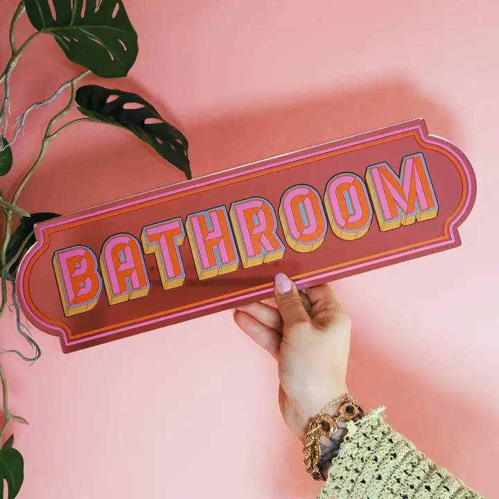 Bathroom Mirror - Pink Medium