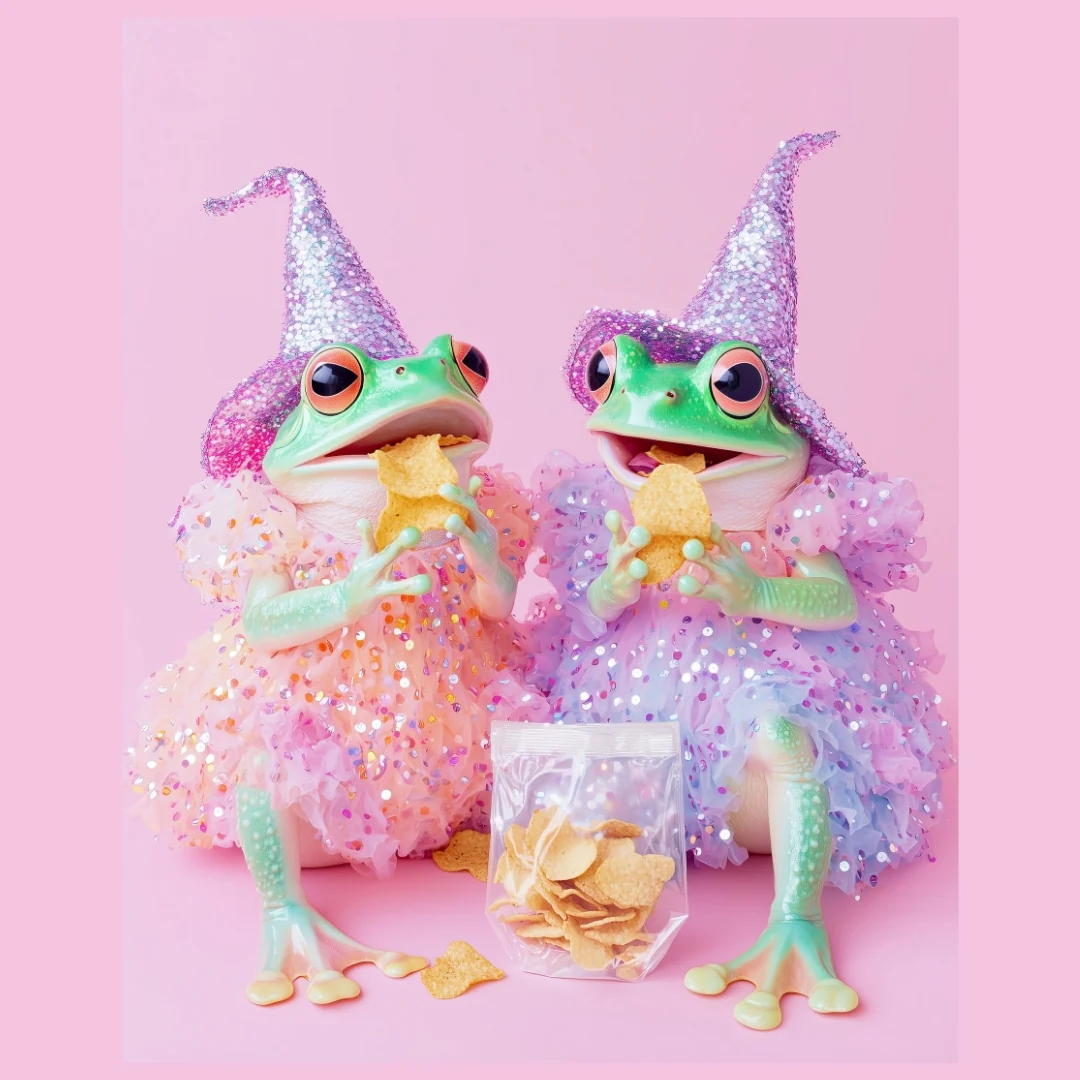 Bestie Frogs Salt and Vinegar print