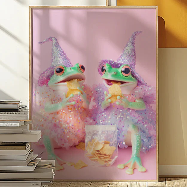 Bestie Frogs Salt and Vinegar print - Image 4