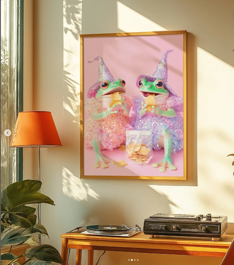 Bestie Frogs Salt and Vinegar print - Image 5