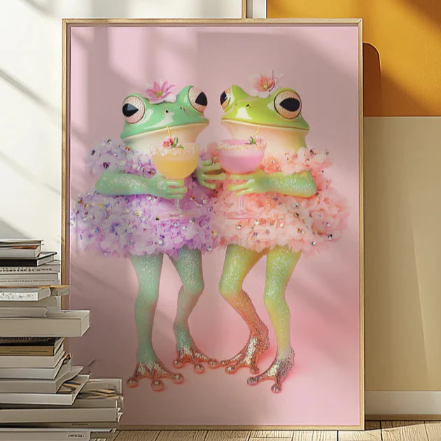 Bestie Frogs Spicy Margs print - Image 3