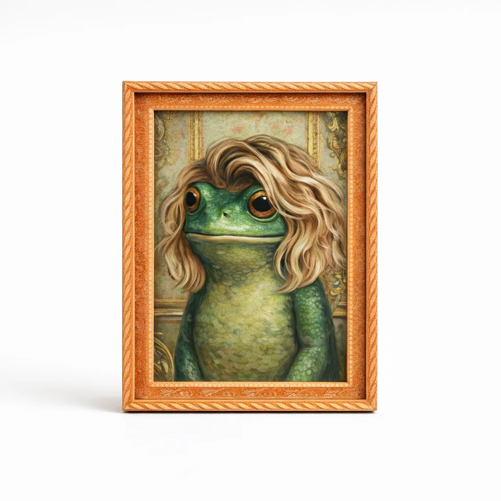 Blonde Frog fridge magnet