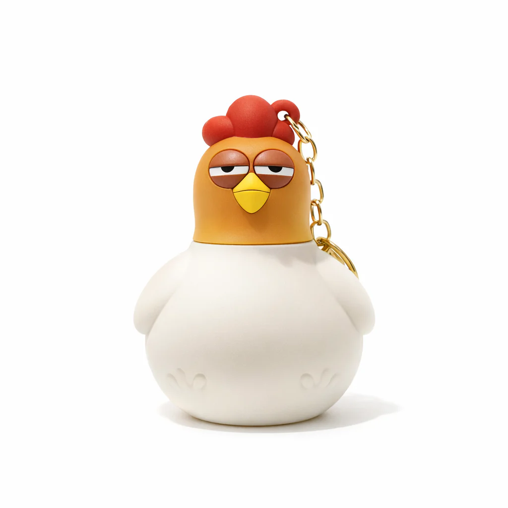 Bubble Chicken Bag Charm