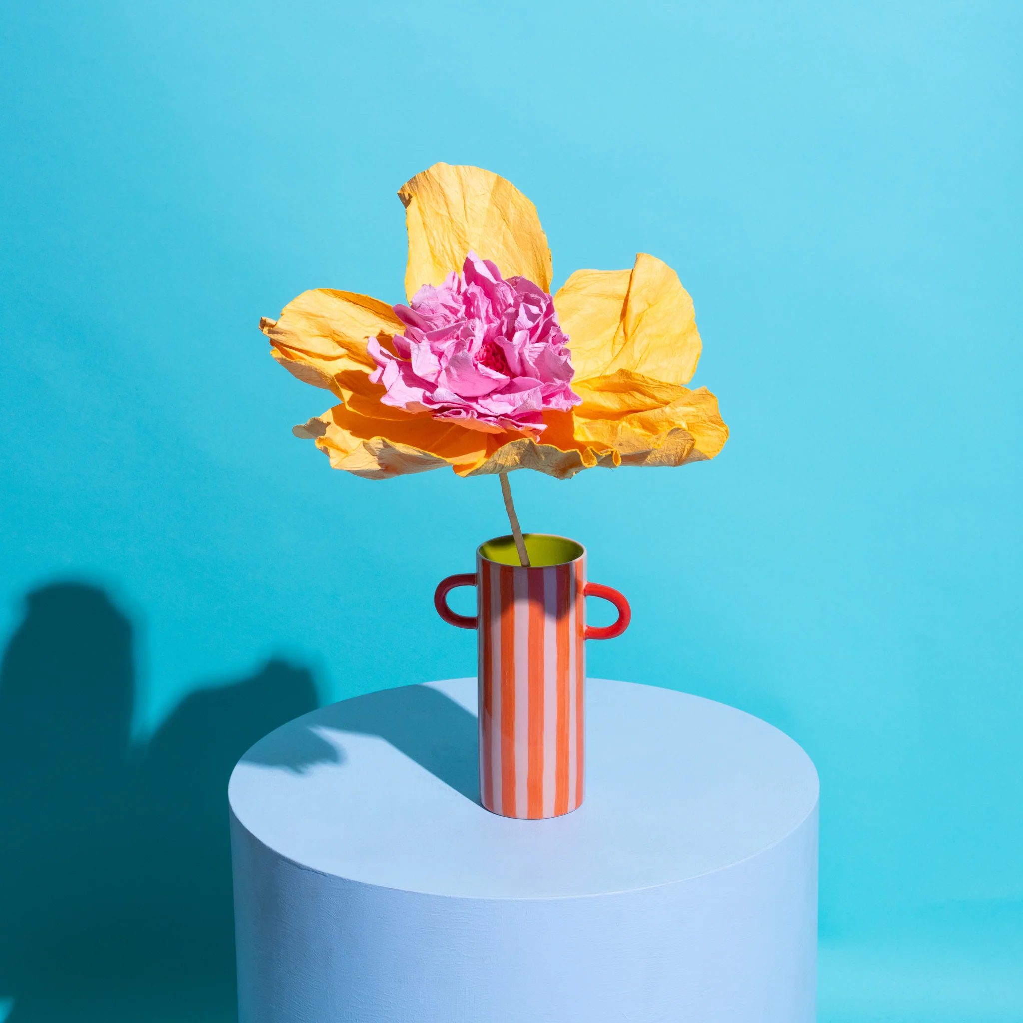 Camilia Paper Flower Apricot