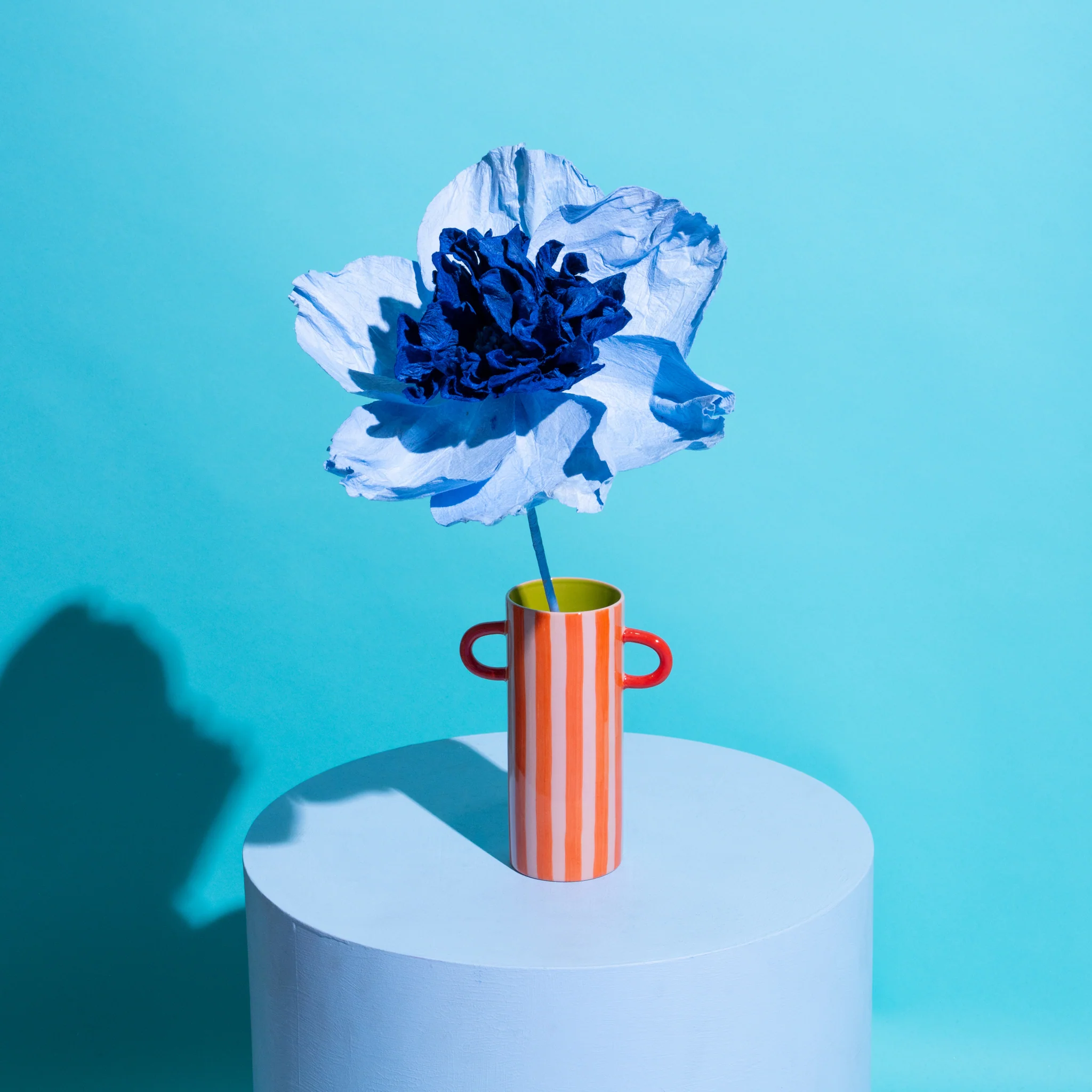 Camilia Paper Flower Blue