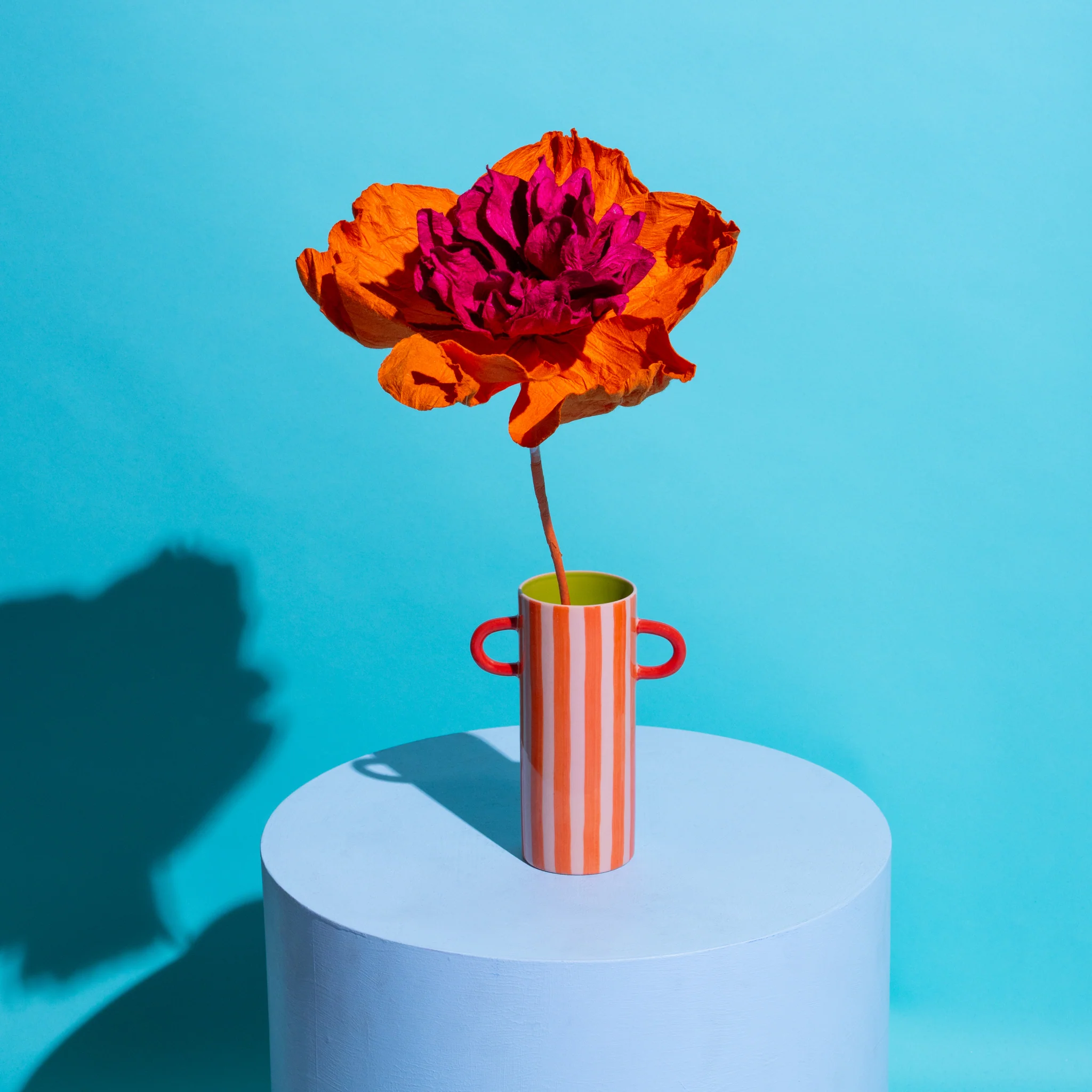 Camilia Paper Flower Orange