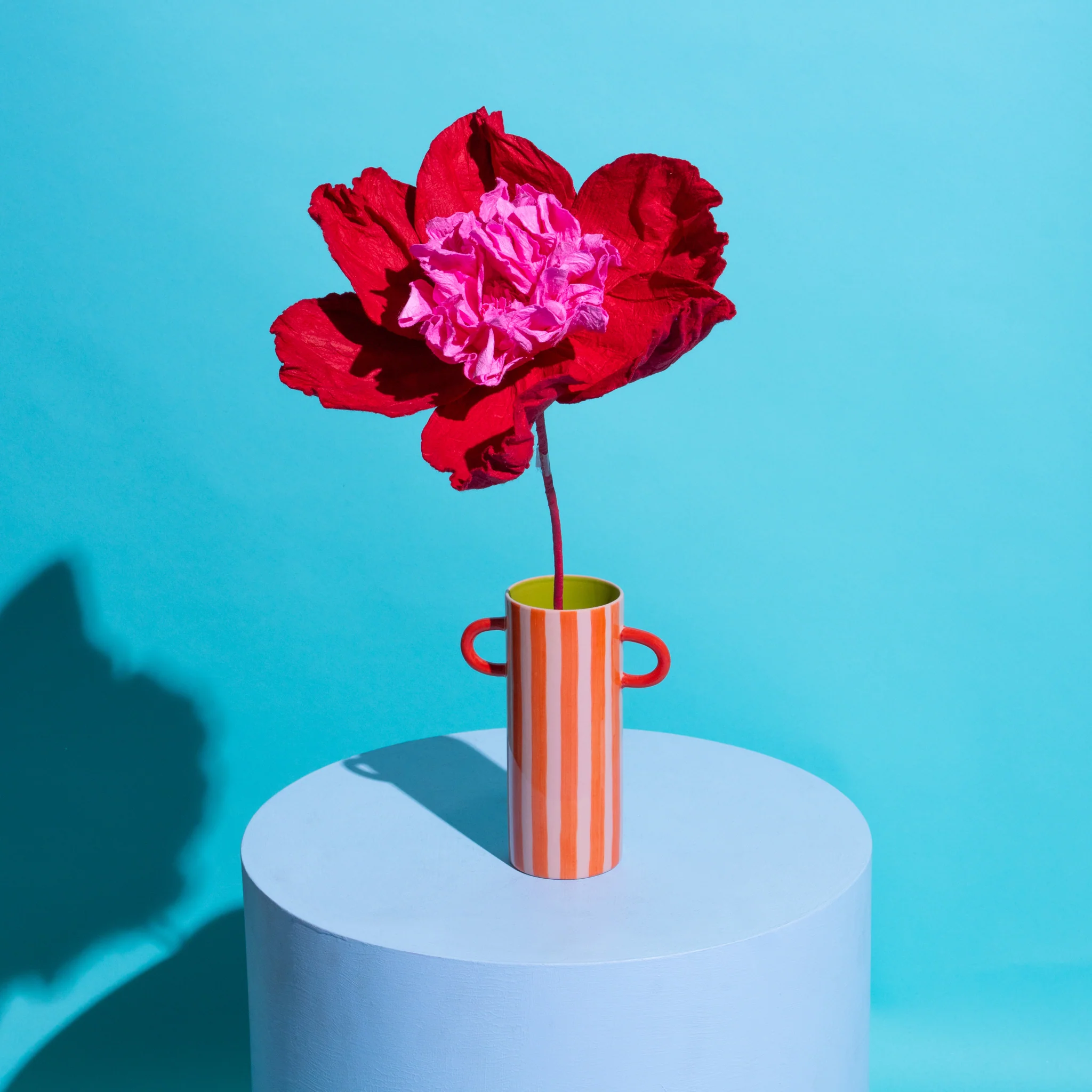 Camilia Paper Flower Red