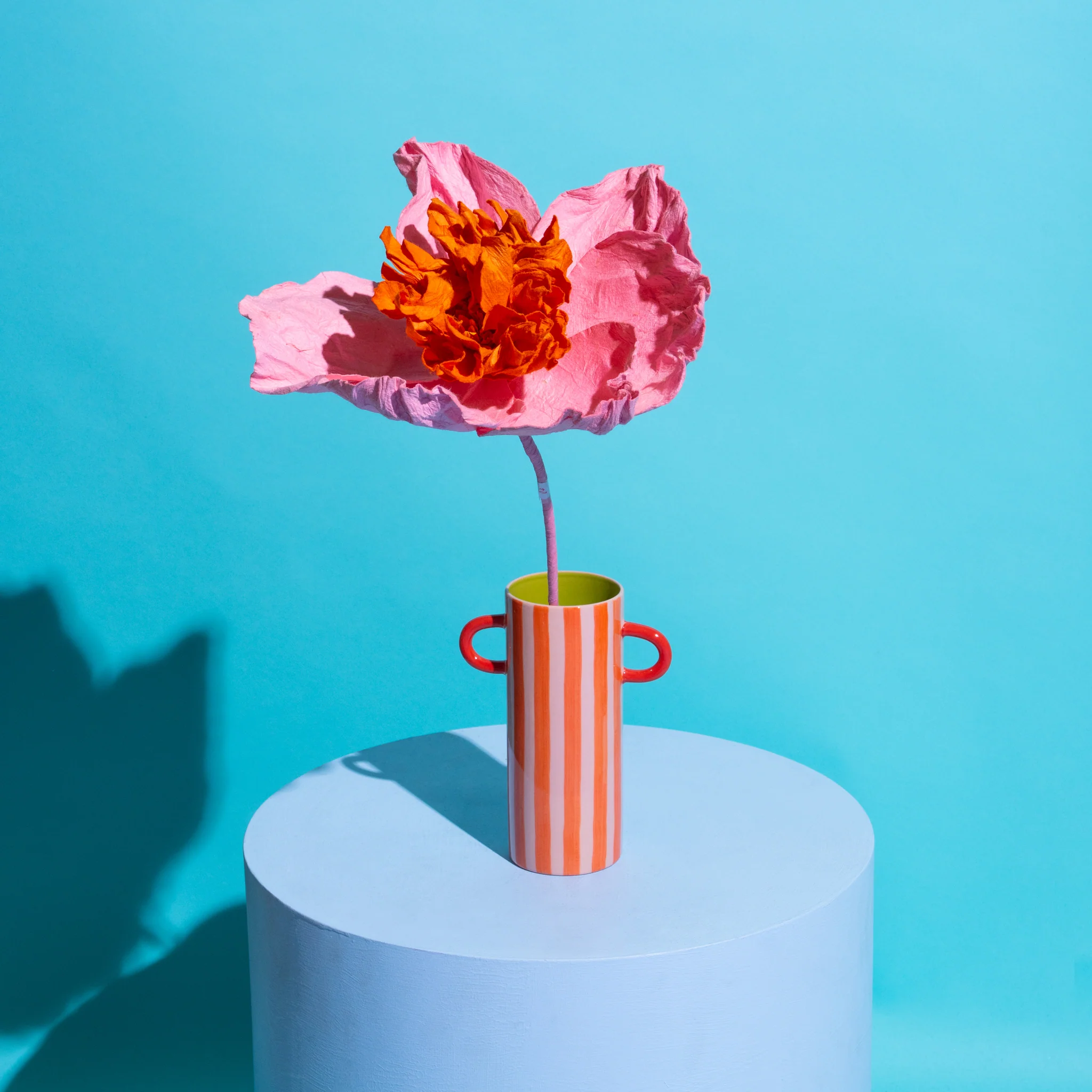 Camilia Paper Flower Salmon
