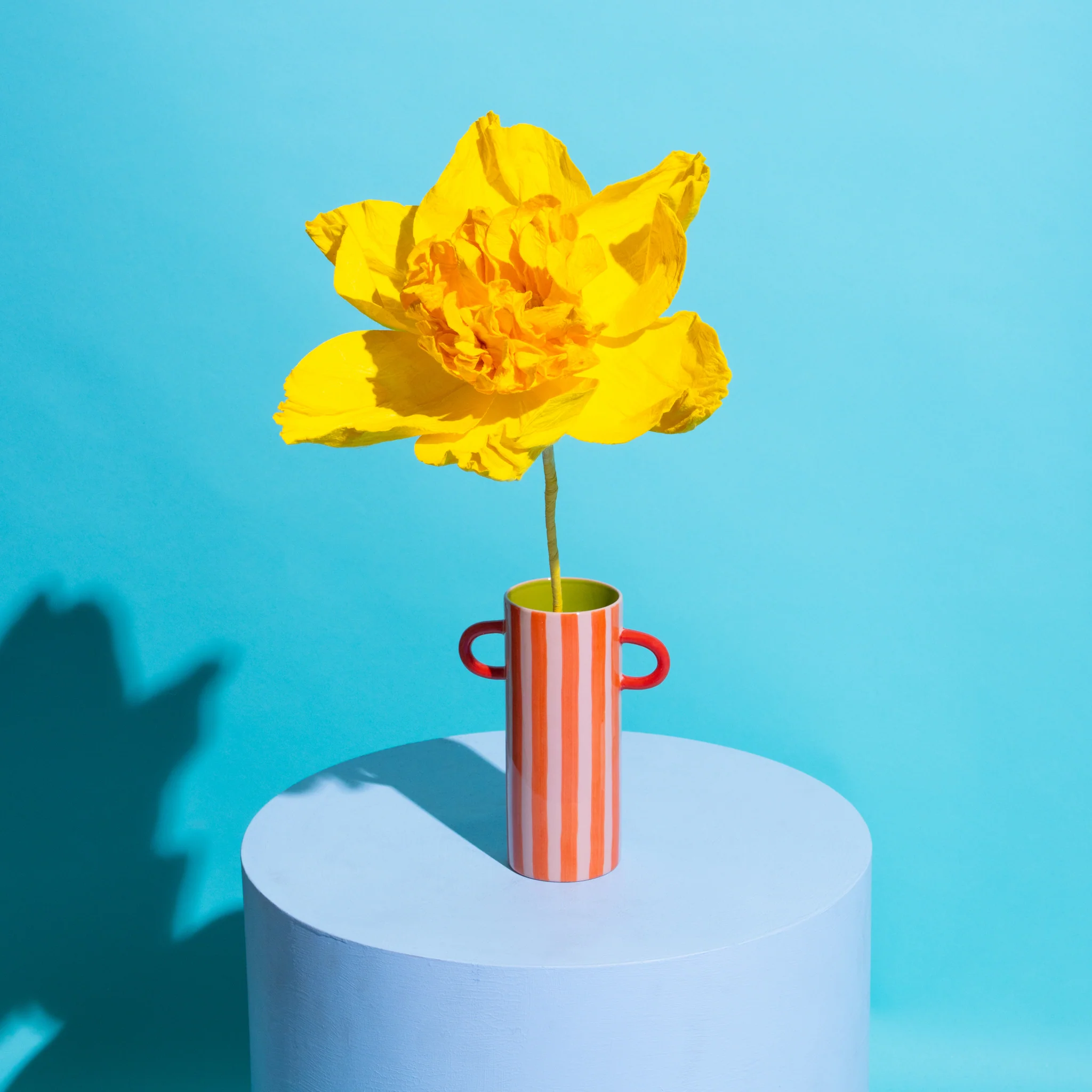 Camilia Paper Flower Yellow