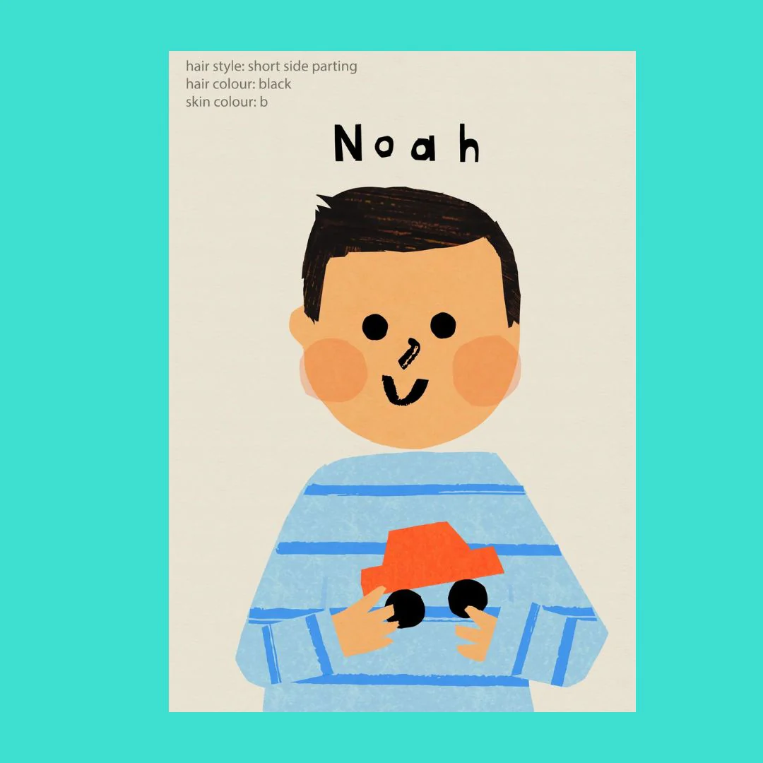 Car Boy Portrait Print- Personalise - Image 10