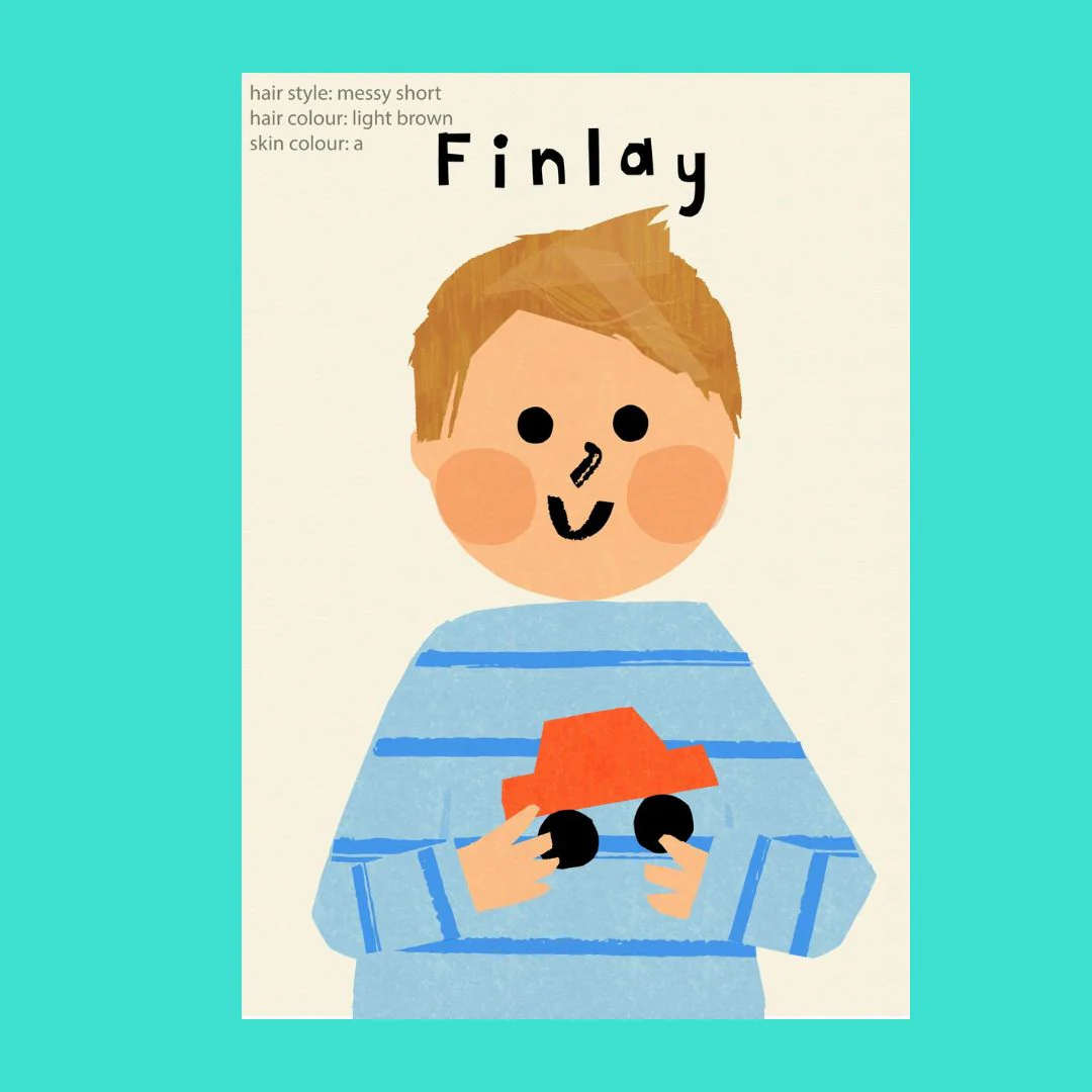 Car Boy Portrait Print- Personalise - Image 6