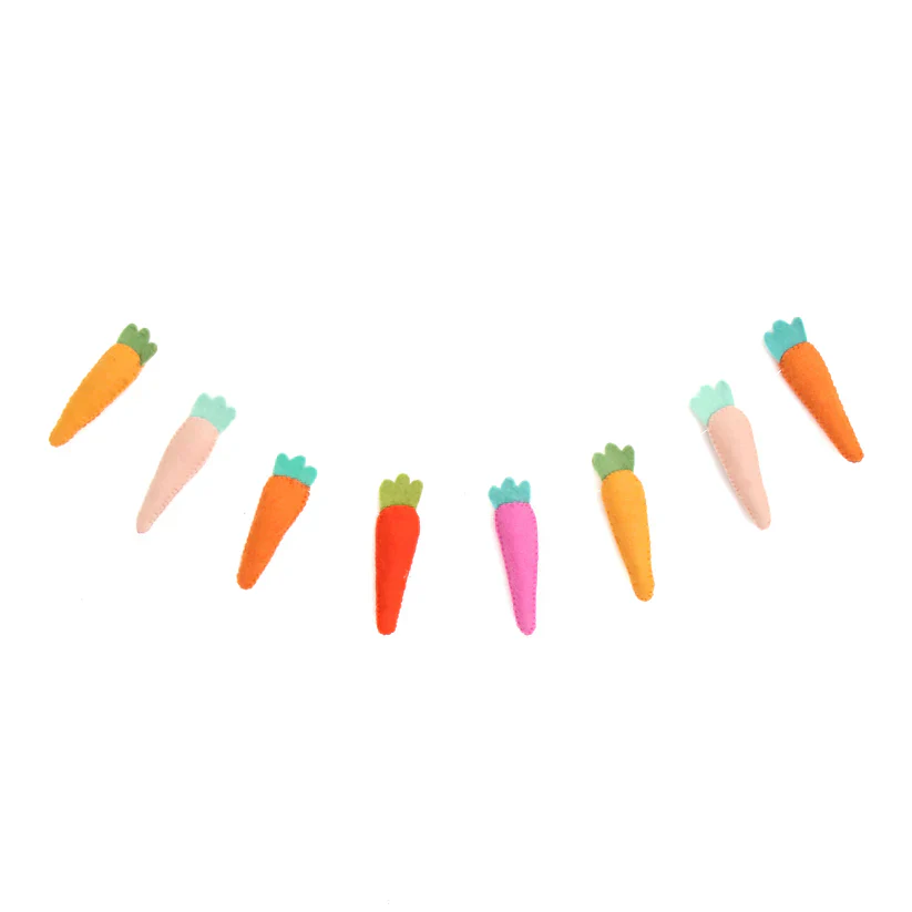 Carrot Felt Easter Garland