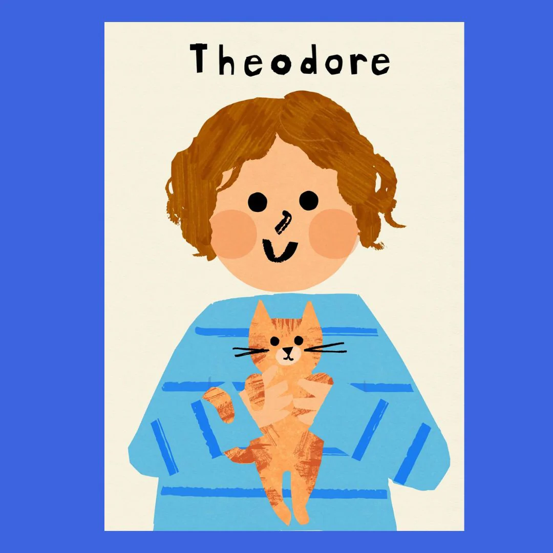 Cat Boy Portrait Print - Personalise - Image 2