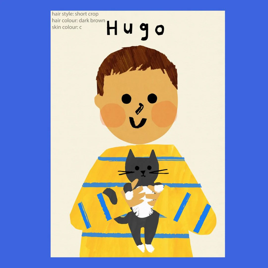 Cat Boy Portrait Print - Personalise - Image 6