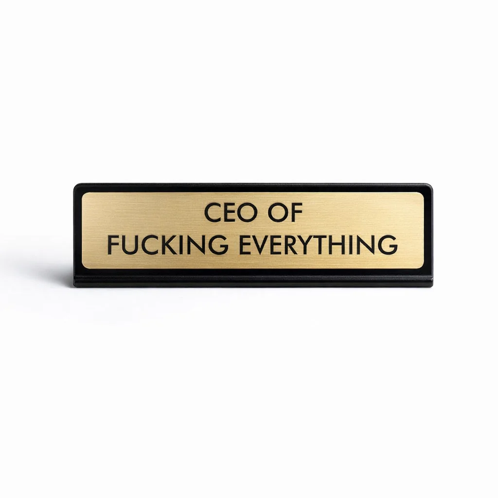 CEO Desk sign