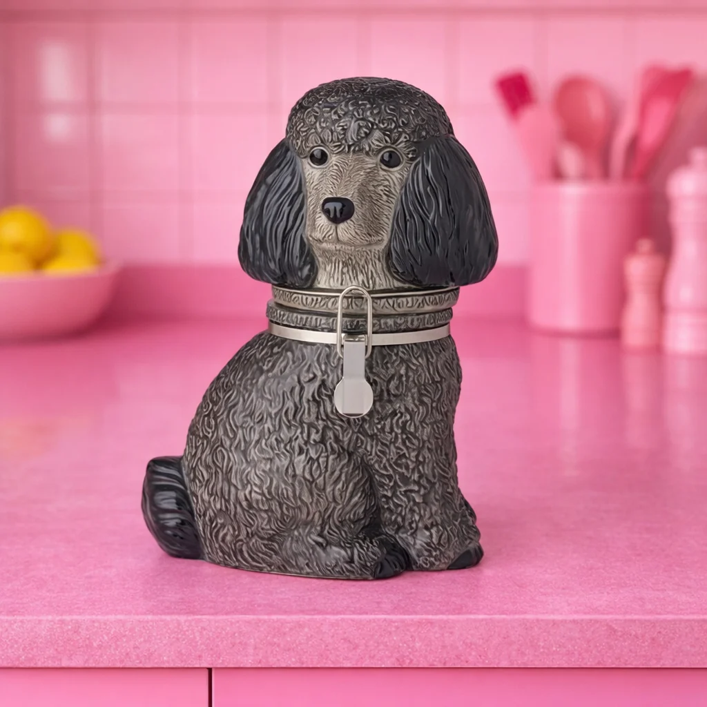 Ceramic Poodle Storage Jar
