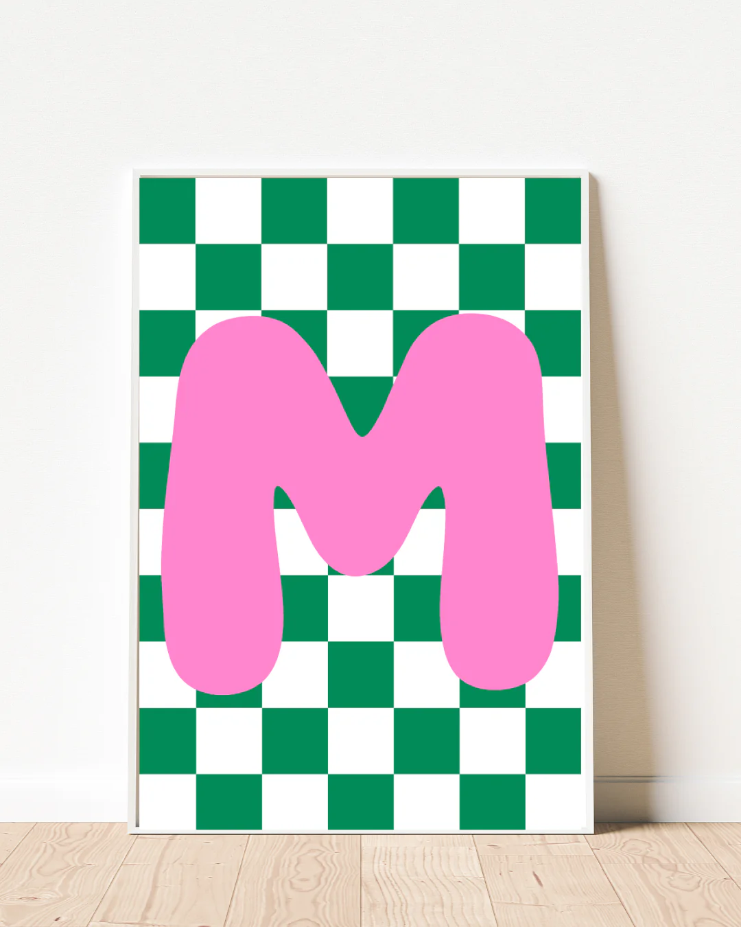 Check Mate Initial Print Letter M - Image 3