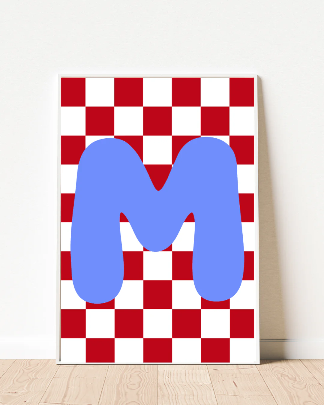 Check Mate Initial Print Letter M - Image 5