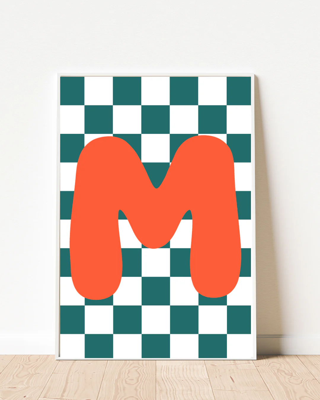 Check Mate Initial Print Letter M - Image 6