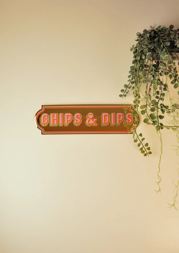 Chips and Dips Gold Mirror - Image 3