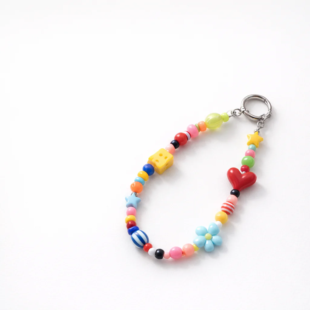 Chunky beaded Bag Charms - Colours assorted - Image 2
