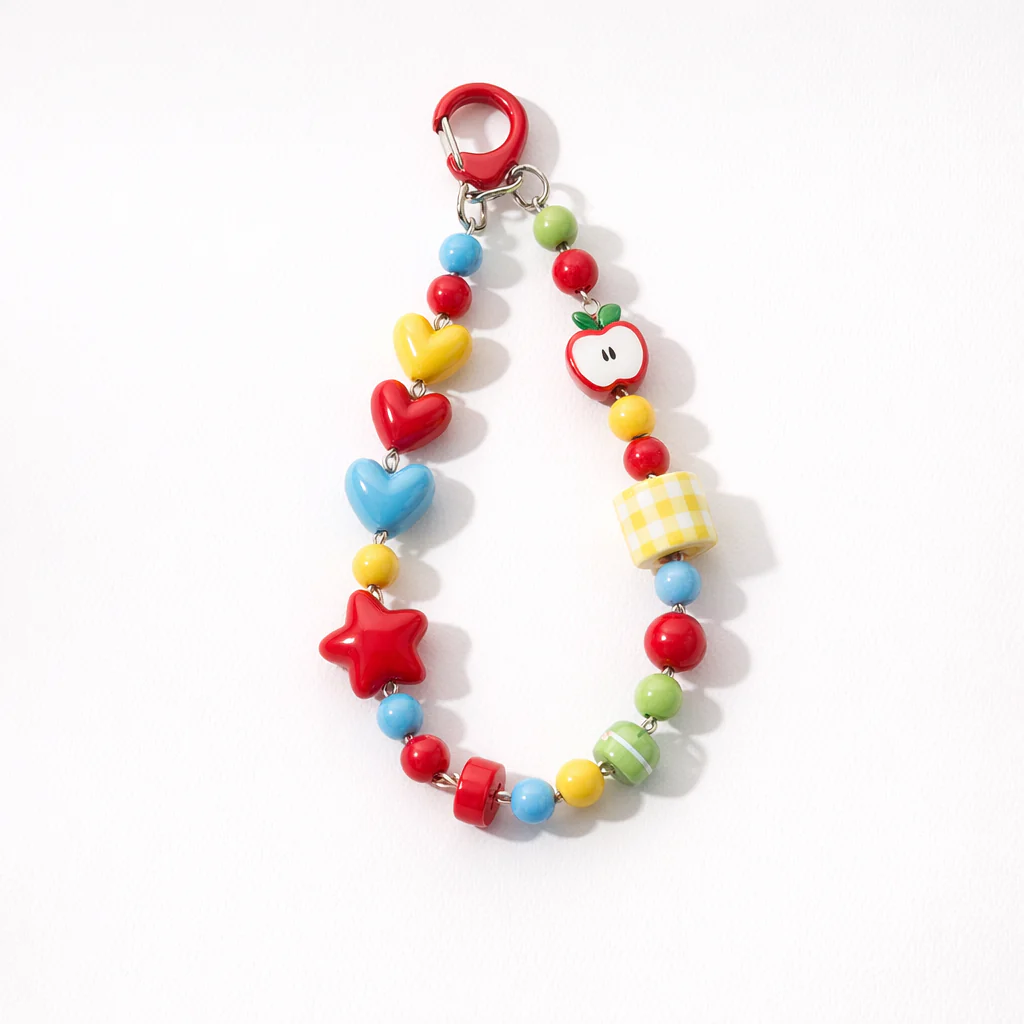 Chunky beaded Bag Charms - Colours assorted - Image 4