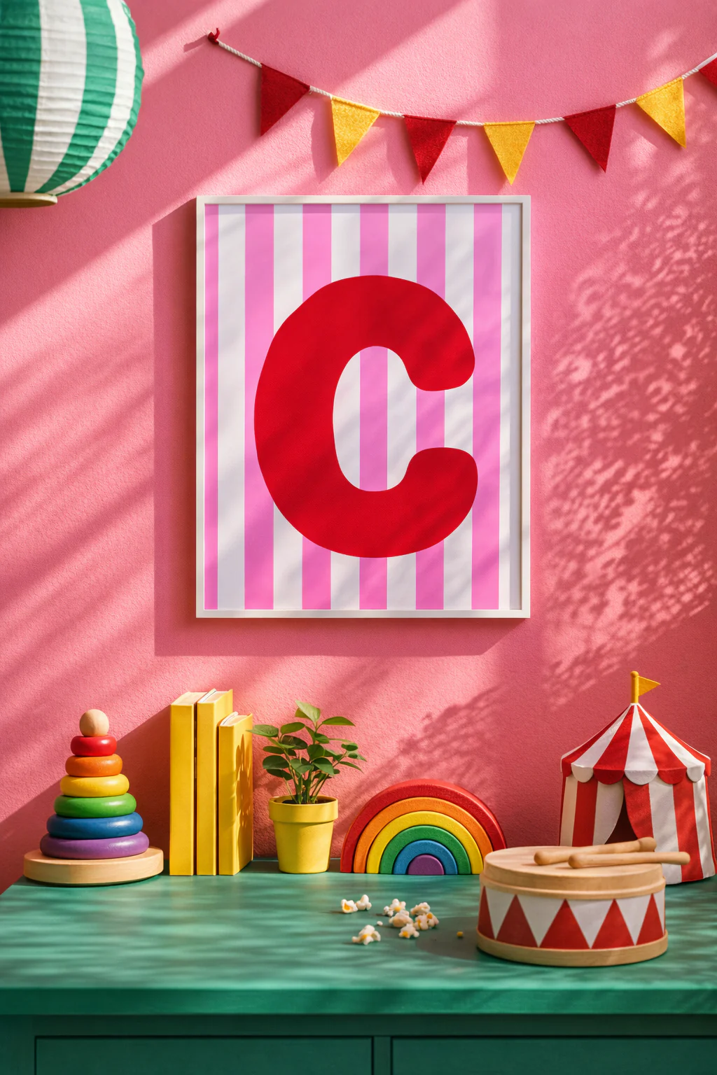 Circus Initial Print Letter C - Image 2