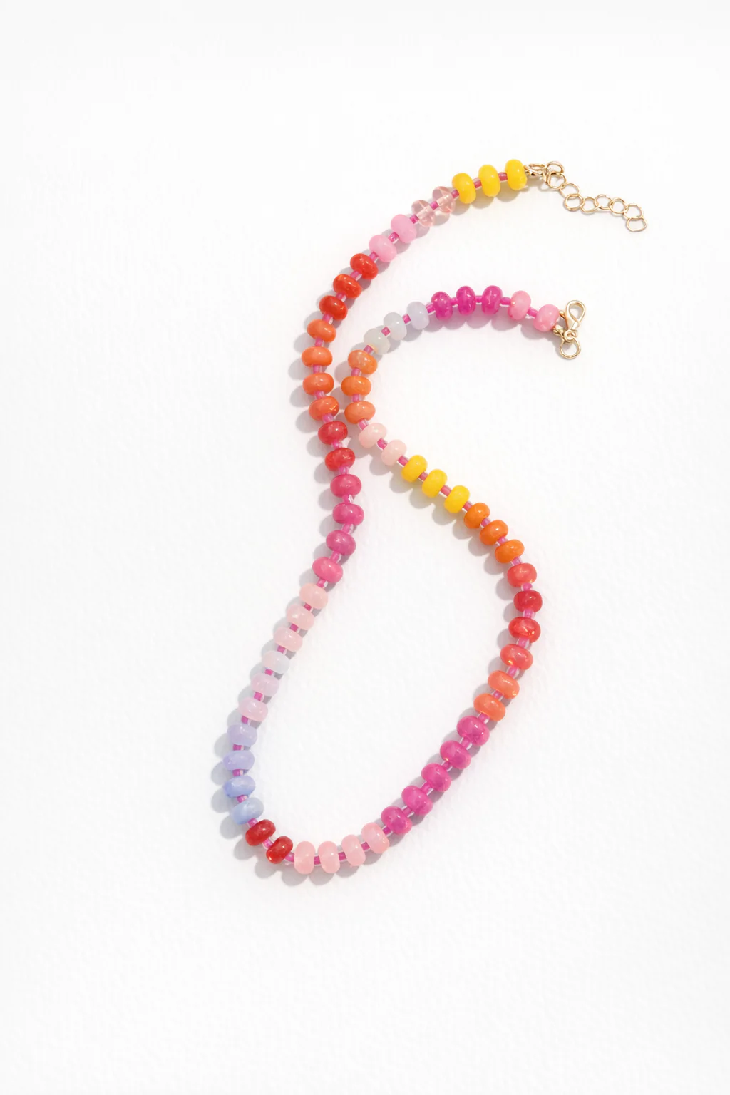 Coloured stone necklace Sunrise - Image 2