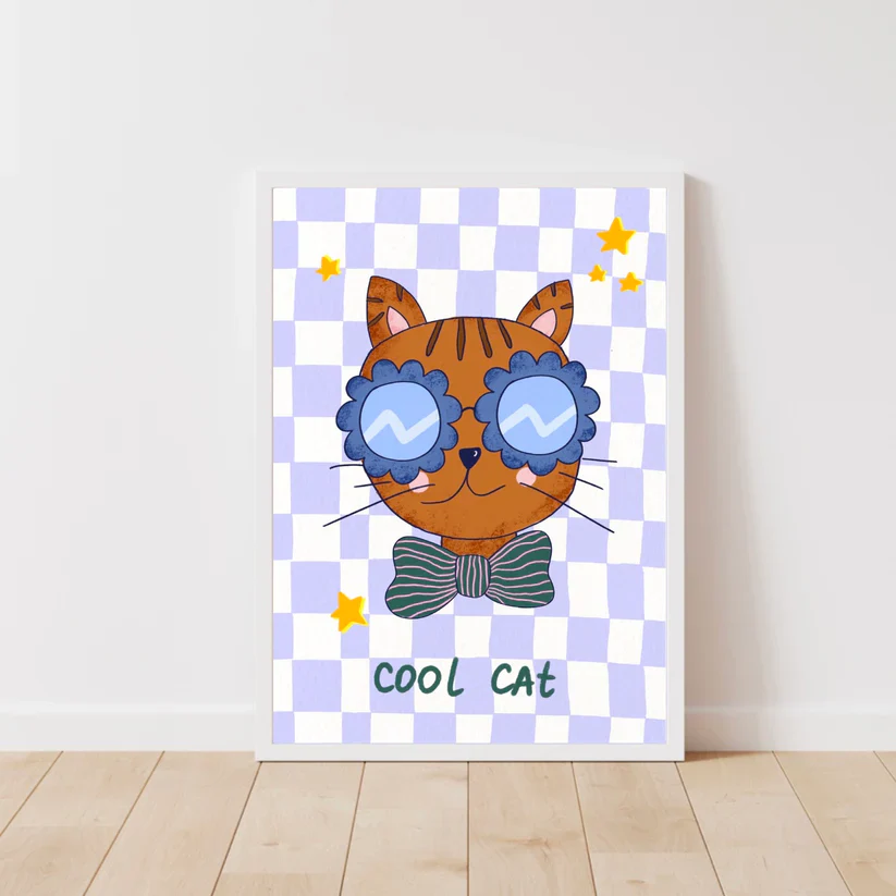 Cool Cat Art Print