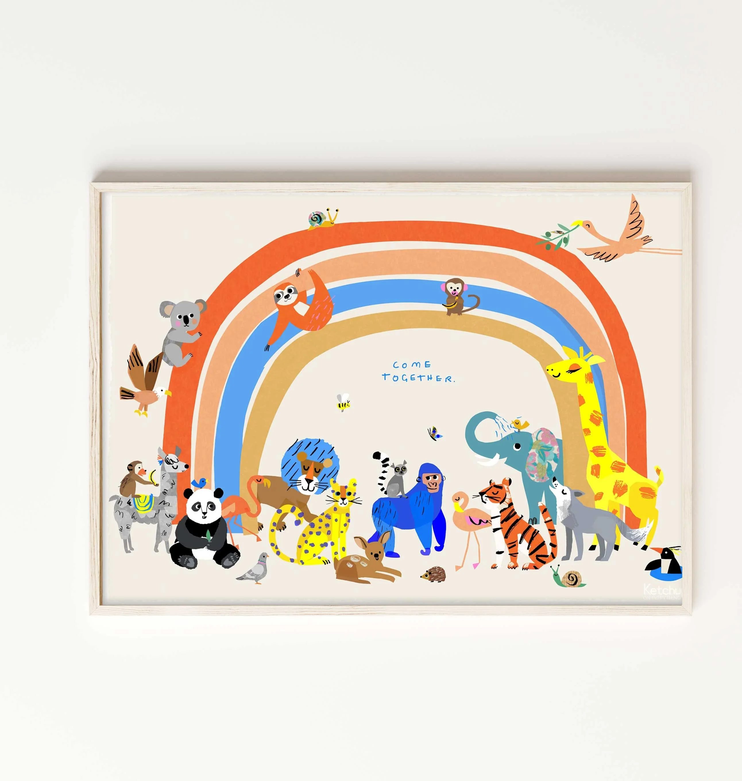 Come Together Rainbow print