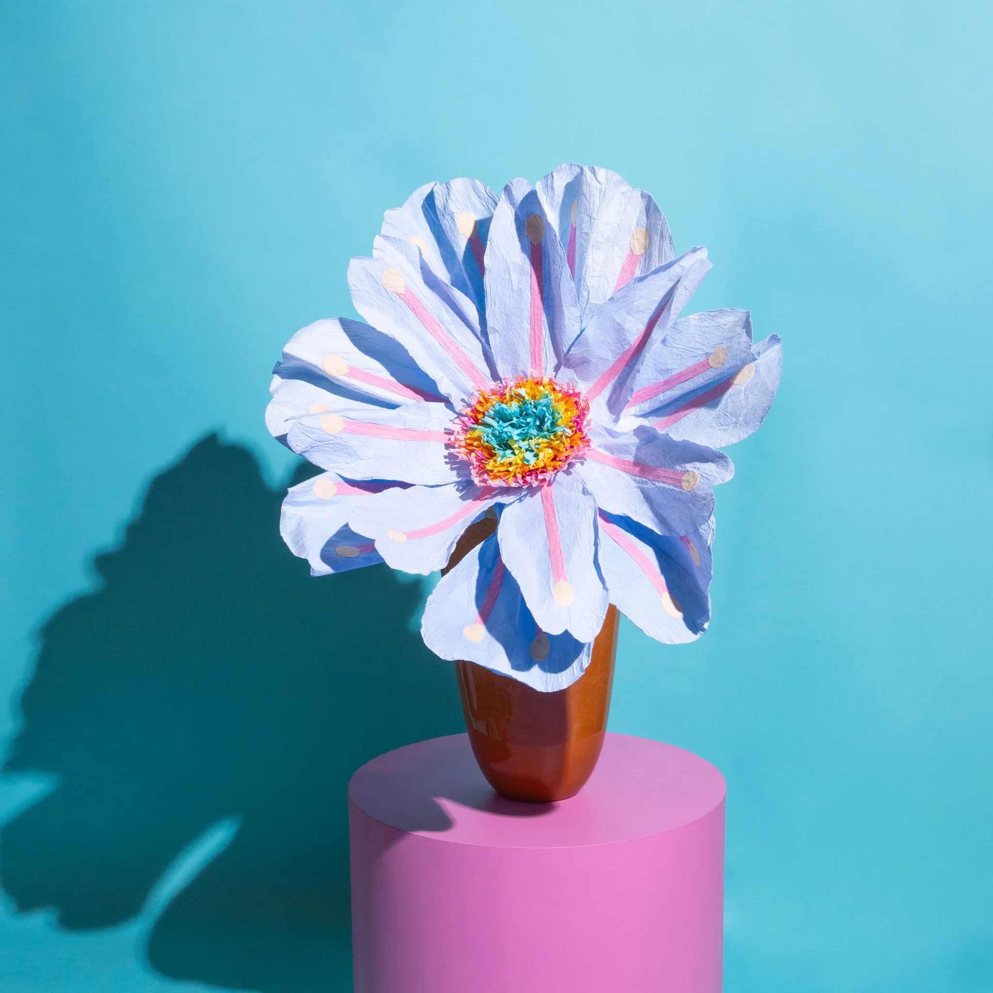 Coral Flower Baby Blue