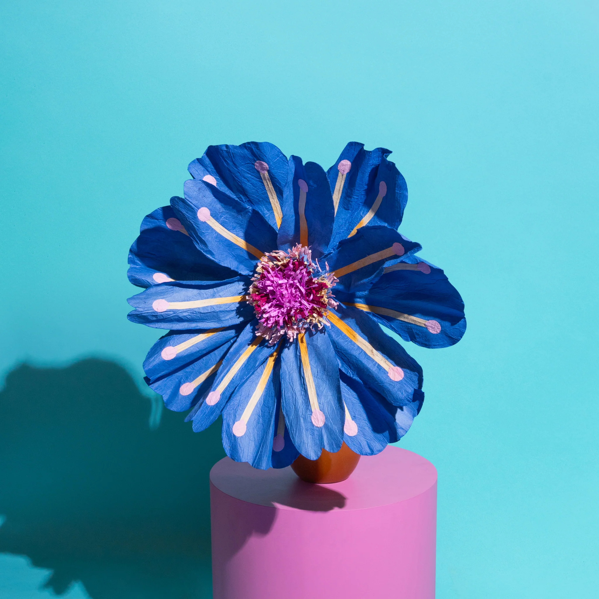 Coral Flower Dark Blue