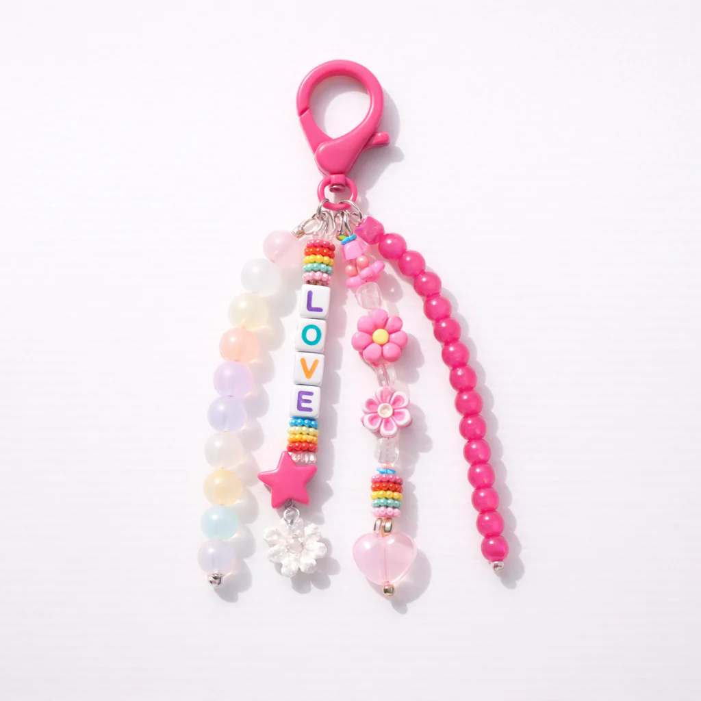 Dangle clip on Bag Charm - Colours assorted - Image 3