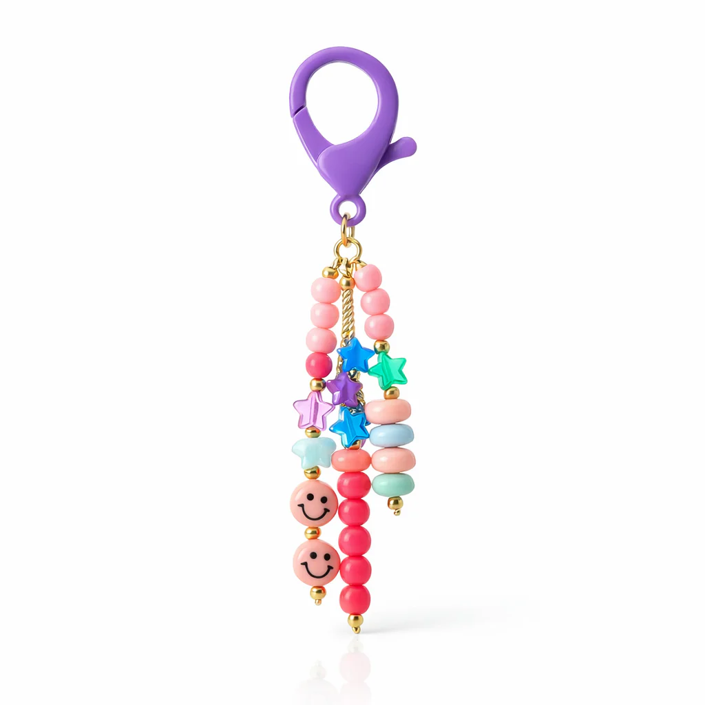 Dangle clip on Bag Charm - Colours assorted - Image 5