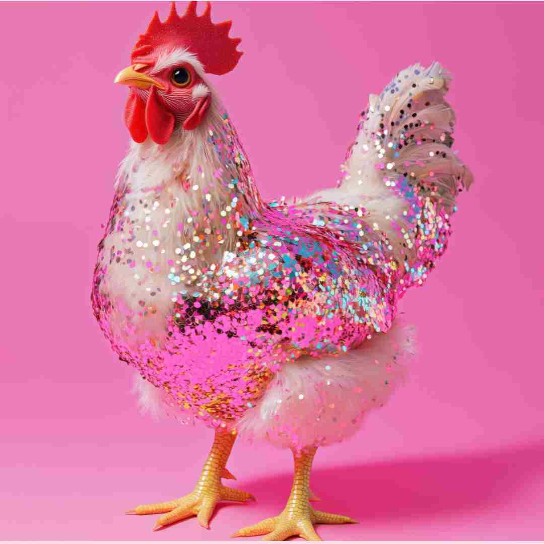 Disco Chook art print