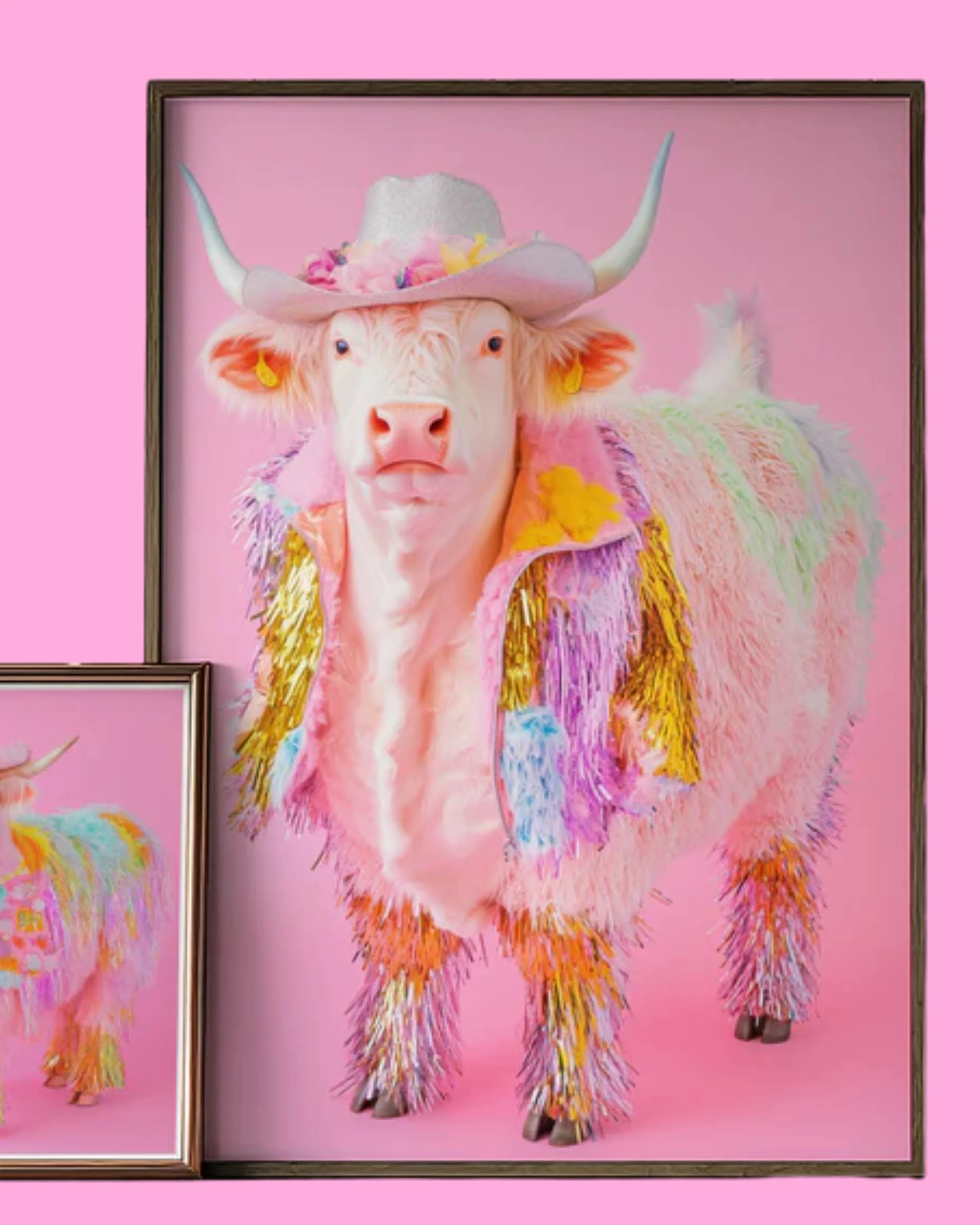 Disco Cow Print