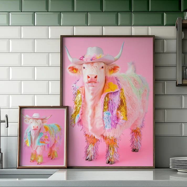 Disco Cow Print - Image 2