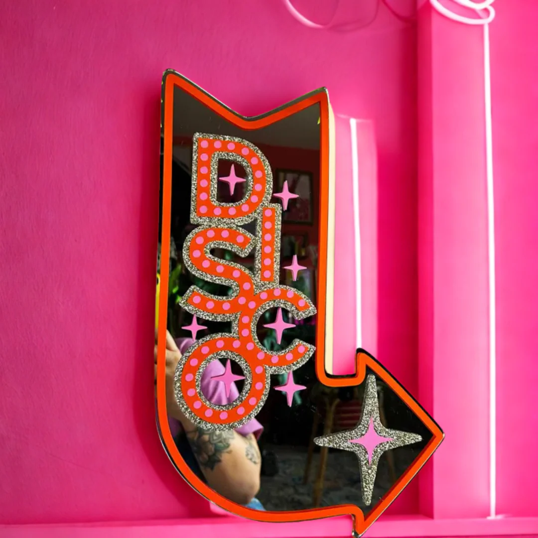 Disco Motel sign Mirror - Image 4