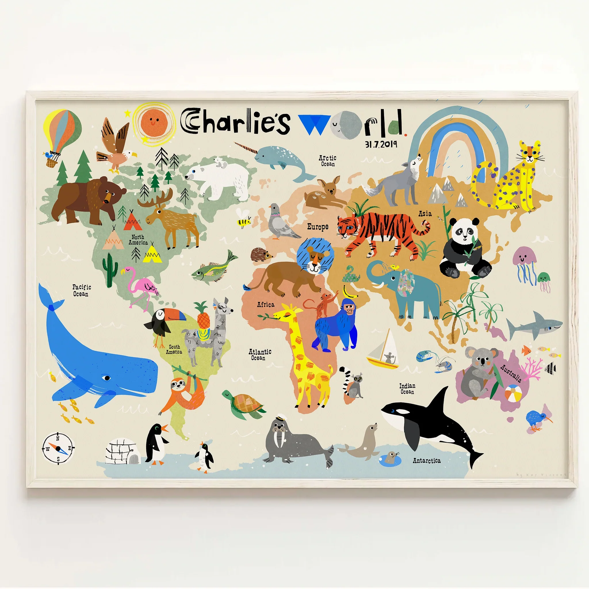 Our World Personalised Print - Image 2