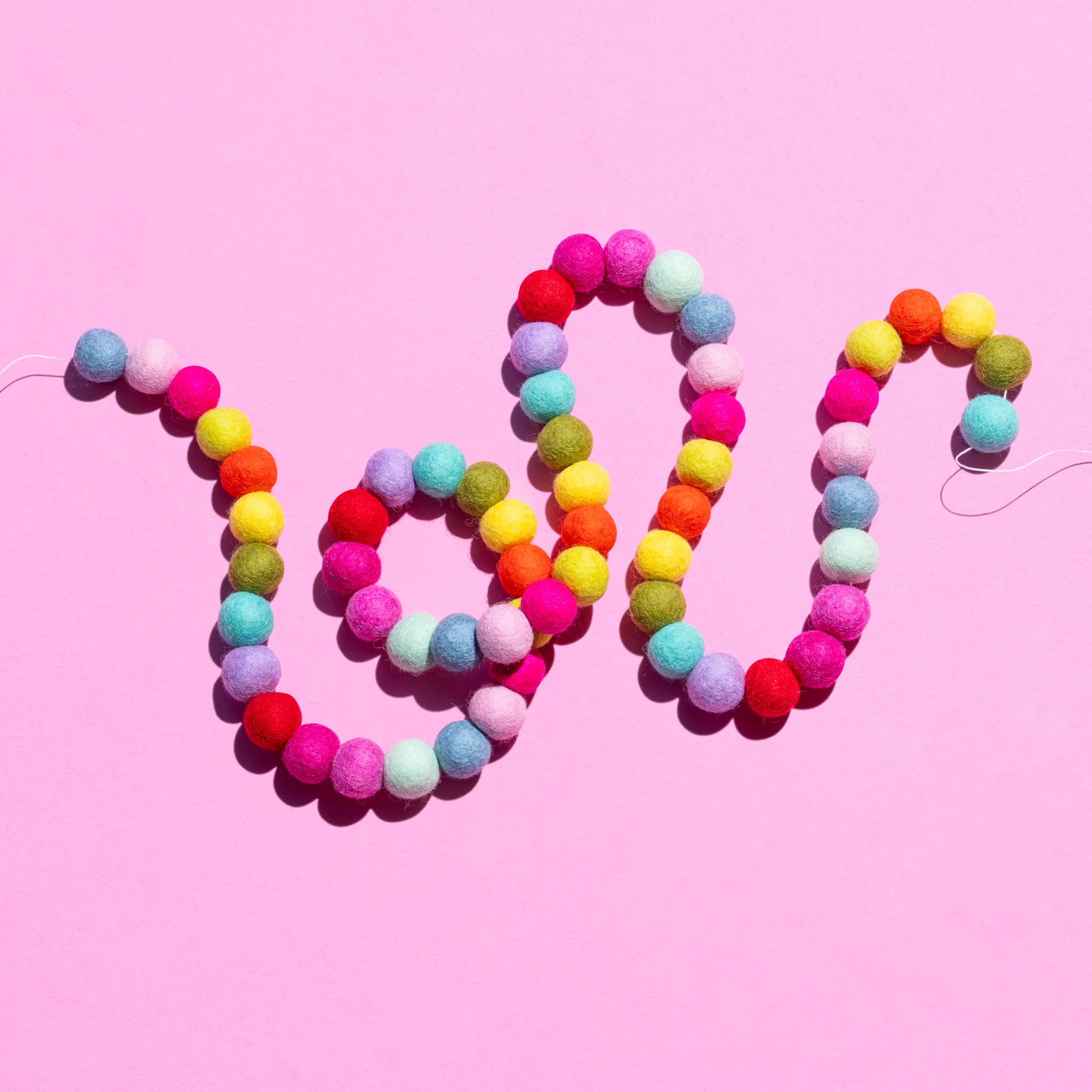 Fair Trade Felt Ball Garland - The Holiday