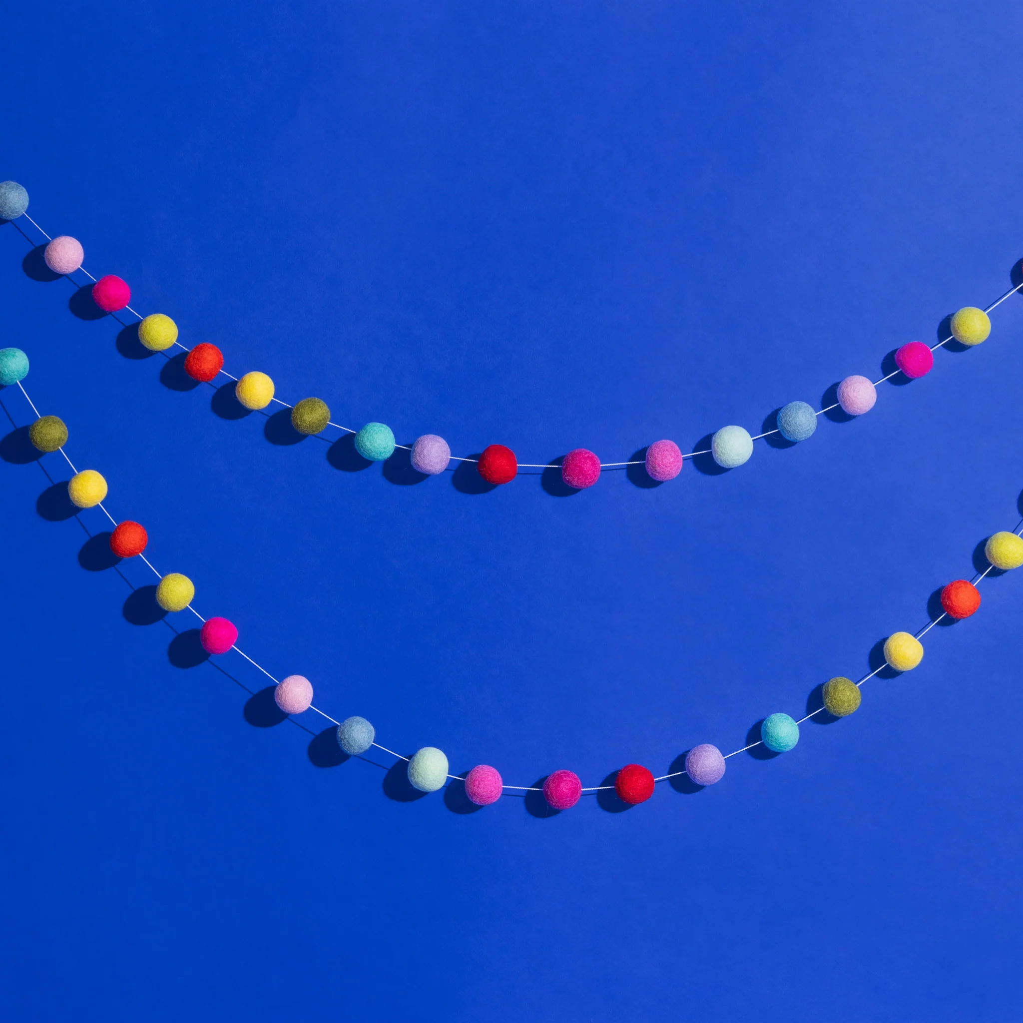 Fair Trade Felt Ball Garland - The Holiday - Image 3