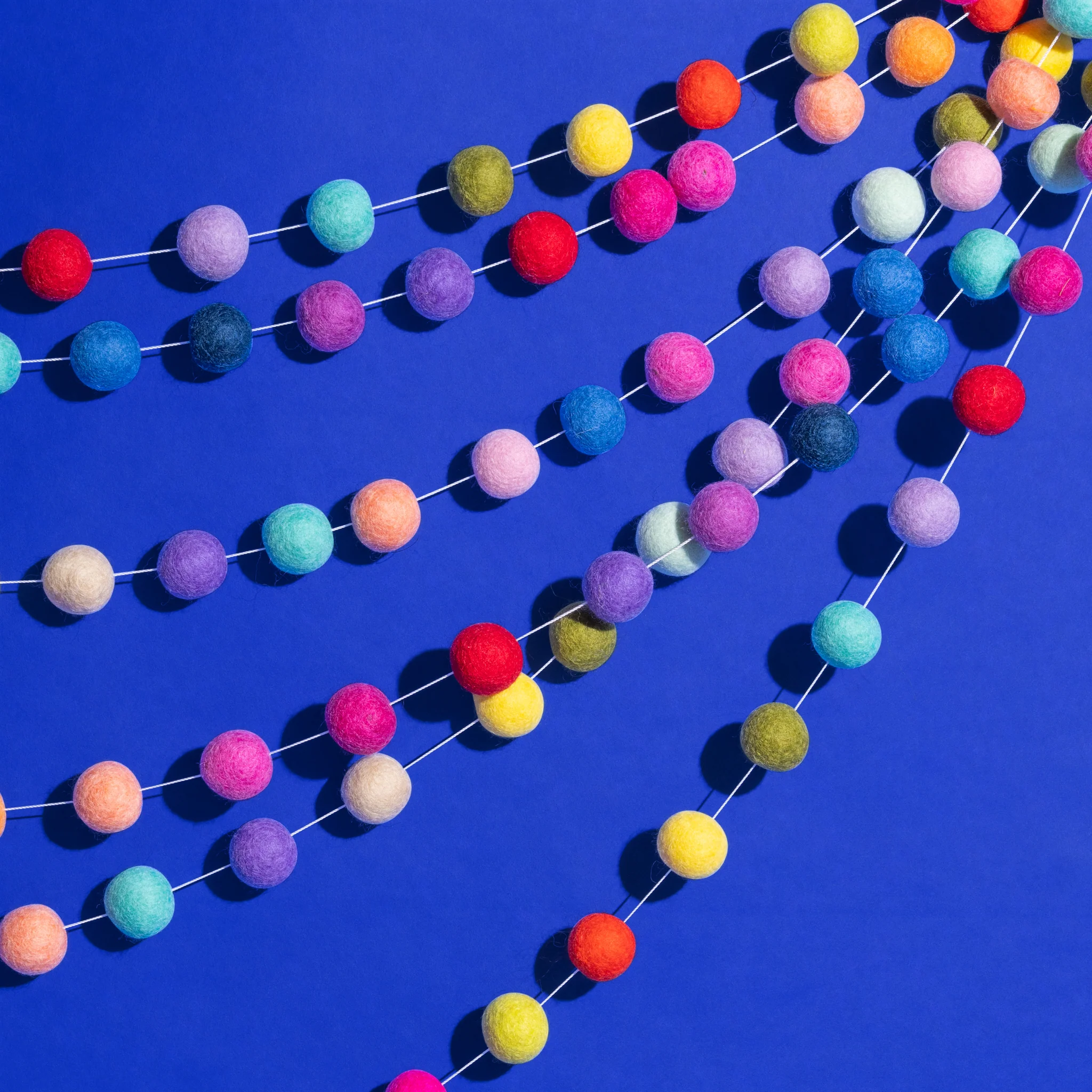 Fair Trade Felt Ball Garland - The Holiday - Image 5