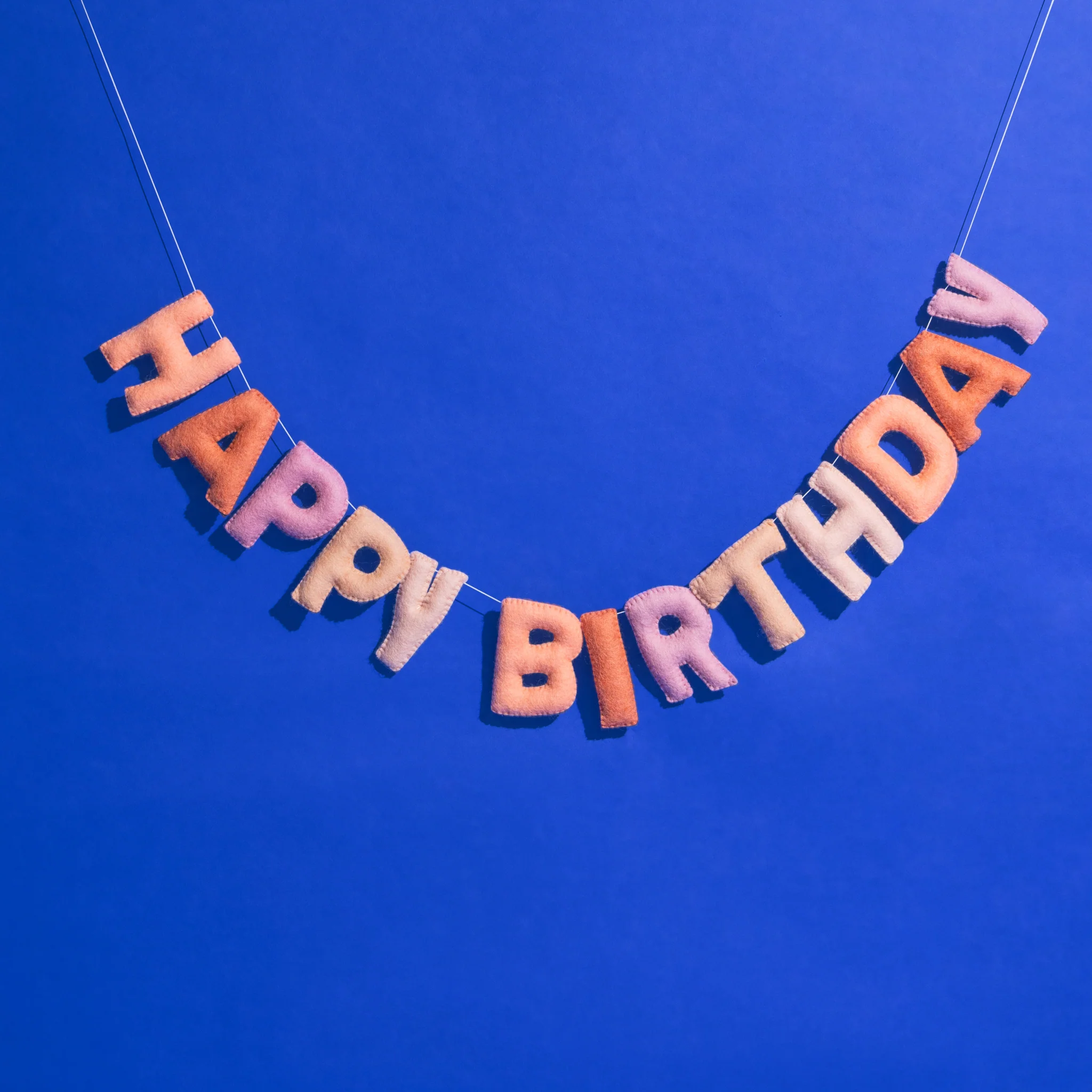 Fair Trade Happy Birthday Felt Garland - The Desert - Image 3