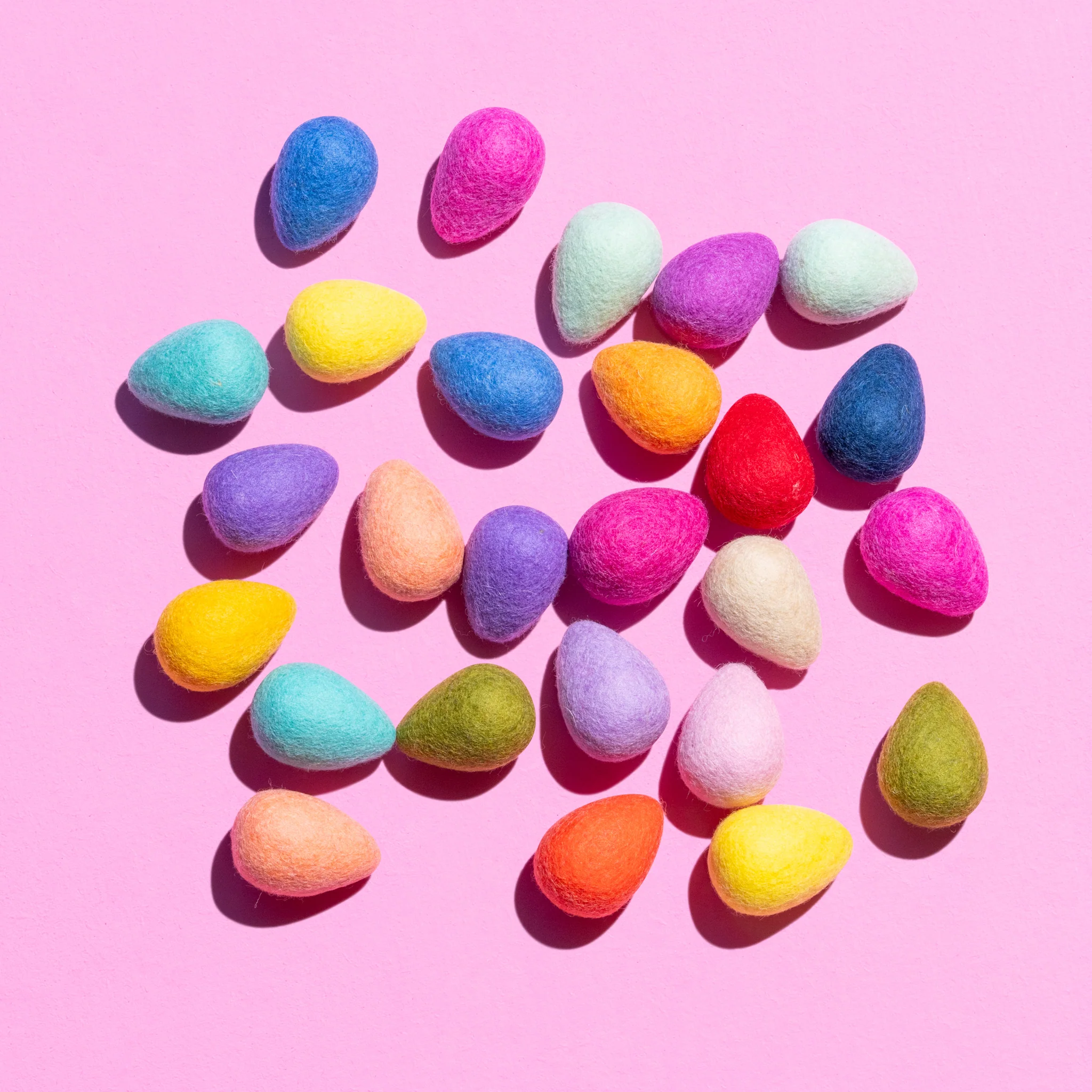 Fair Trade Plain Felt Easter Egg - Colours assorted
