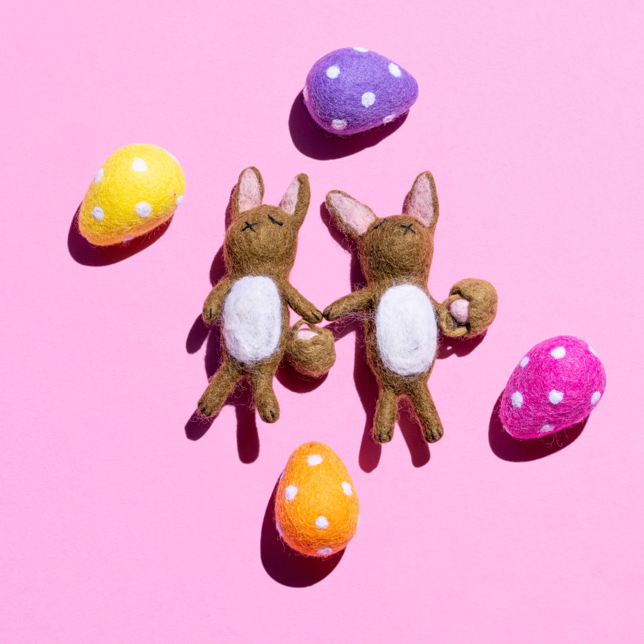 Fair Trade Spotty Felt Easter Egg - Colours assorted - Image 5