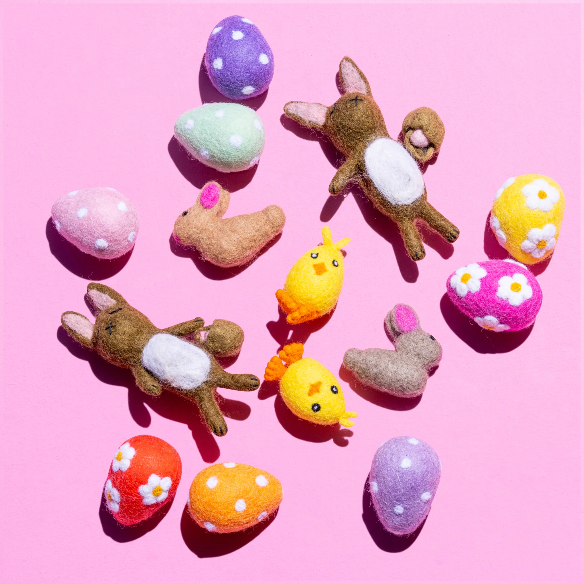 Fair Trade Spotty Felt Easter Egg - Colours assorted - Image 6