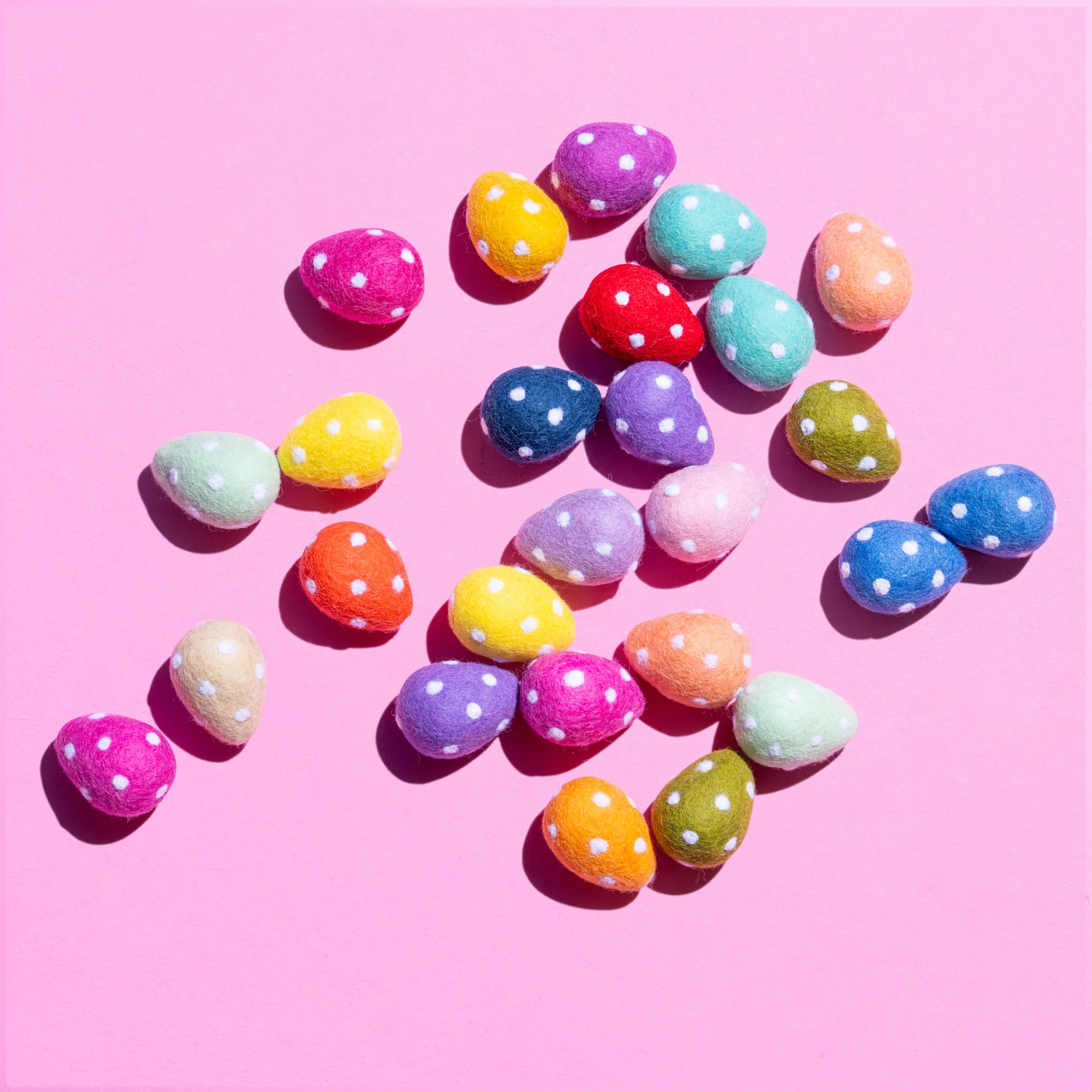 Fair Trade Spotty Felt Easter Egg - Colours assorted - Image 7
