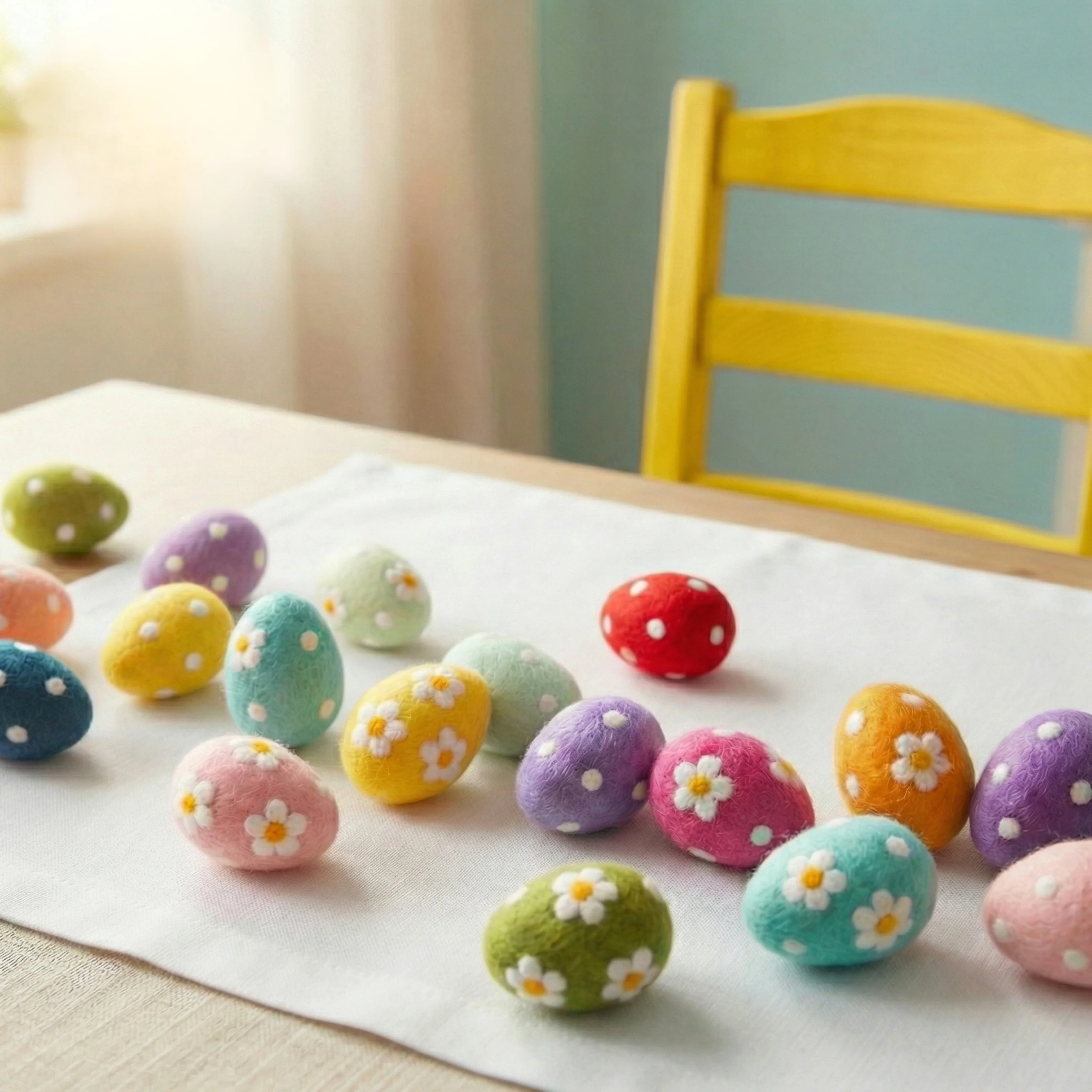 Fair Trade Spotty Felt Easter Egg - Colours assorted - Image 8